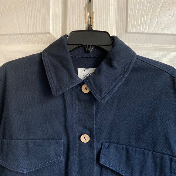 Cropped jacket with pockets - Picture 5 of 9